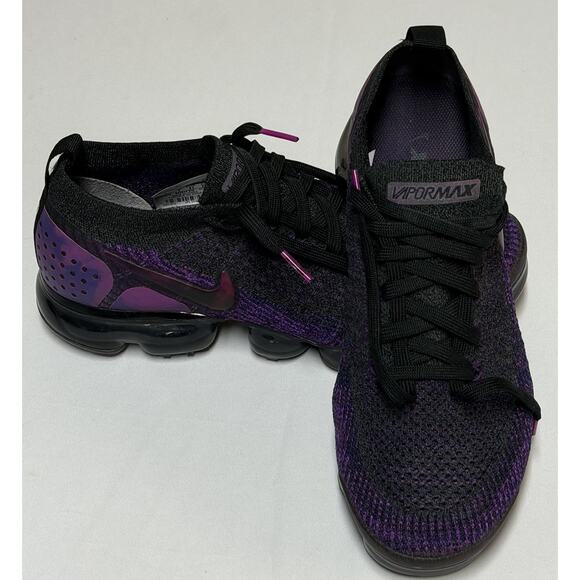 Nike Air VaporMax Flyknit 2 Night Purple Men’s Size 8 US Sneakers 942842-013 - Picture 2 of 12